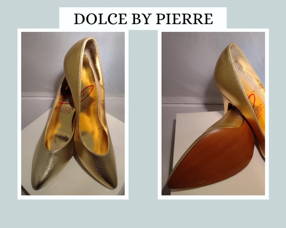 Metallic gold clearance pumps
