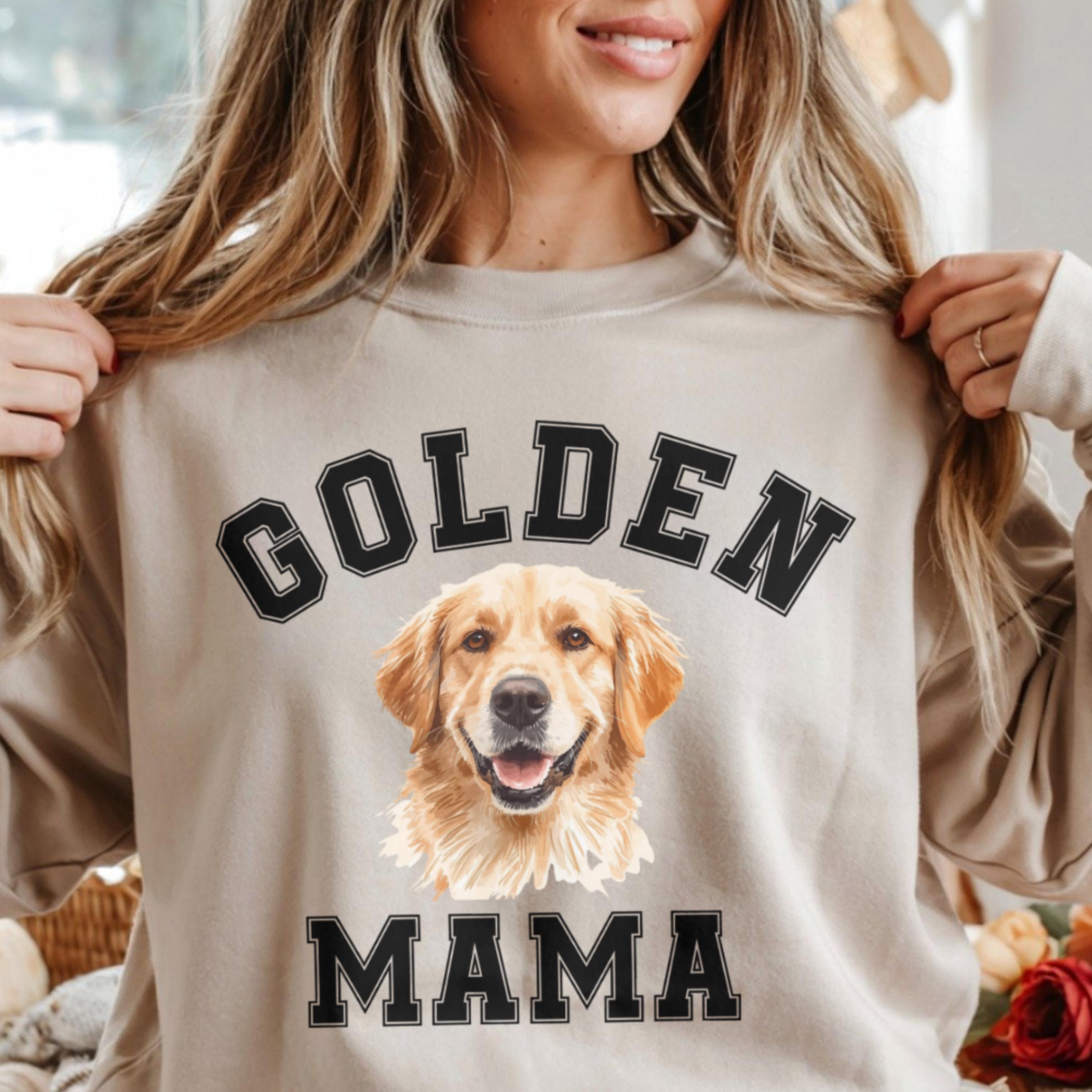 Golden Retriever Shirt PNG Golden Mama Shirt Golden Retriever Mom Shirt ...