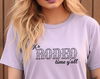 Rodeo PNG Rodeo Time Western Design Cowboy Shirt Rodeo Shirt Western Graphic Shirt Sublimation PNG Digital Download Western Tee