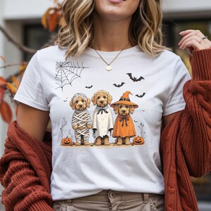 Goldendoodle PNG, Halloween Dog Shirt Design