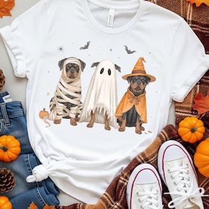 Rottweiler Halloween Dog Shirt PNG Rottweiler in Costume Design Halloween Shirt Sublimation PNG Dog T Shirt Digital Download