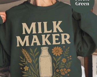 Sweater Milk Maker, boho shirt moeder borstvoeding, borstvoedingscadeau voor nieuwe moeder, T-shirt voor borstvoeding, mama gezellige top postpartum, moeders boobery