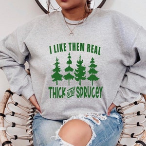 Dickes und fichtes Shirt, Dickes und Fichte Sweatshirt, Lustige Weihnachten, niedliches Weihnachtsshirt, Weihnachtsbaum, Weihnachtsgeschenk, passende Shirts