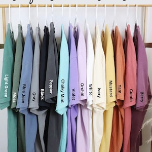 Lege Comfort Colors Shirts, Comfort Colors Dames, Vintage Wash Shirts, Oversized Boho Tee, C1717, DIY Blank tees, 100% Katoenen tee