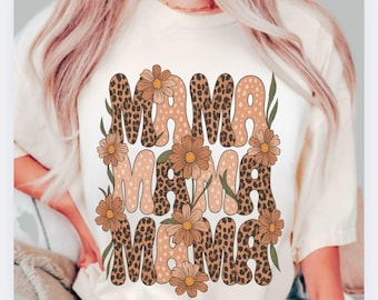 Mama Fall Sweatshirt, Floral Mom Shirt, Mom Fall Shirt, Autumn Sweater, Pumpkin Mom Tshirt, Thanksgiving Mama, Fall Mom Sweatshirt