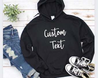 Bluza z kapturem na zamówienie, spersonalizowana bluza z kapturem, bluzy z kapturem z logo na zamówienie, Twój tekst, spersonalizowane logo, bluza z kapturem unisex