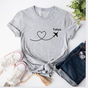 Custom Travel Shirt, Destination Shirt, Vacation Tshirt, Group Vacation Shirt, Airplane tee, Personalized Location Tee, Girls Trip outfit