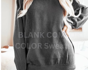 コンフォートカラーズスウェットシャツ、ブランクコンフォートカラーズレディース、プレーンヴィンテージウォッシュセーター、オーバーサイズボヘミアンセーター、1566、DIYブランクシャツ、カスタム