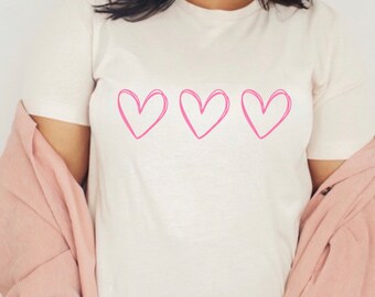Herz Shirt, Valentinstag Shirt, Süßes Valentins Shirt, Geschenk für sie, Valentinstag Outfit, Liebe Shirt