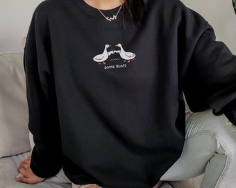 Gås-tröja, rolig gåströja, gåshud, djurtröja, djurtröja, fånig tröja, damtröjor, boho hoodie