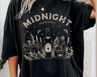 Comfort Colors, Midnight Margaritas, Halloween Cocktails, Witchy Shirt, Halloween Potion Shirt, Basic Witch tshirt, Spooky Shirt, Fall Shirt