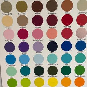 Pode incluir: Uma carta de cores com 36 cores diferentes, incluindo preto, branco, cinza, prata, carv&atilde;o, ouro, ouro de Vegas, ouro escuro, marrom, chocolate, camelo, bege claro, creme, trigo, vinho, carmesim, vermelho escuro, vermelho, rosa beb&ecirc;, rosa, chiclete, salm&atilde;o, coral, ouro rosa, roxo, uva, lavanda, azul marinho, azul, azul vibrante, azul oceano, azul c&eacute;u, azul beb&ecirc;, azul turquesa, azul esverdeado, jade, menta, verde mar, verde floresta, verde militar, verde, verde ma&ccedil;&atilde;, verde beb&ecirc;, lim&atilde;o, amarelo doce, amarelo, amarelo atl&eacute;tico, tangerina, laranja, laranja neon, rosa neon, azul neon, verde neon e amarelo neon.