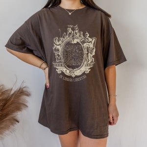 Dark Academia Shirt Dark Academia Clothing Book lover Shirt Statue Shirt Bookish Shirt Light Academia Aesthetic Top Greek Latin Shirt Black