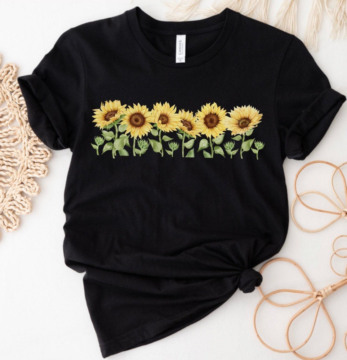 Sunflower Shirt, Floral Shirt, Sunflowers Tee Shirt, Spring