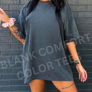 Lege Comfort Colors Shirts, Comfort Colors Dames, Vintage Wash Shirts, Oversized Boho Tee, C1717, DIY Blank tees, 100% Katoenen tee