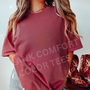 Lege Comfort Colors Shirts, Comfort Colors Dames, Vintage Wash Shirts, Oversized Boho Tee, C1717, DIY Blank tees, 100% Katoenen tee