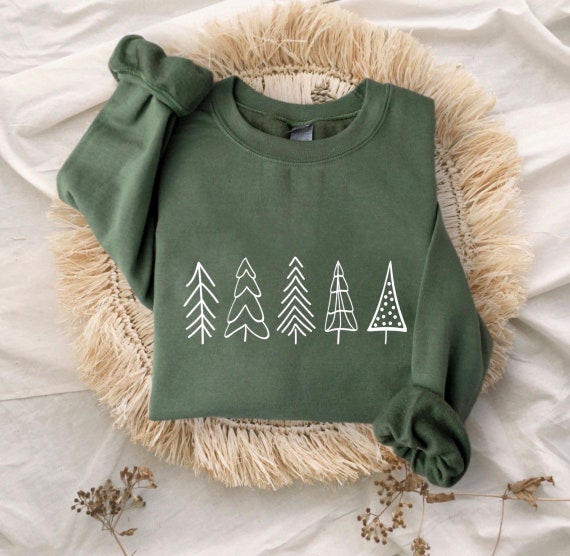 Christmas Tree Sweatshirt, Christmas Tree Shirt, Women Christmas Crewneck, Unisex  Holiday Sweatshirts, Family Christmas Sweaters