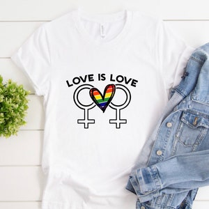 プライドシャツ、レディースプライドシャツ、プライド月間LGBTQシャツ、プライドセーター、プライドスウェットシャツ、愛は愛、ゲイプライド、女性