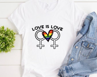 Pride-tröja, dam Pride-tröja, Pride-månadens HBTQ-tröja, Pride-tröja, Kärlek är kärlek, Gay Pride, kvinnor