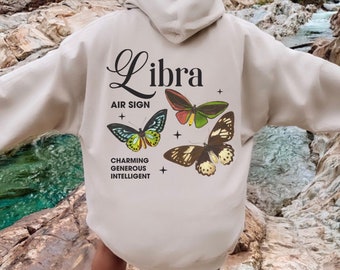 Waage Hoodie, Waage Saison, Waage Shirt, Sternzeichen Geschenke, Horoskop Geschenk, Geburtstagsgeschenk für Frauen, Waage Geschenke, ästhetische Hoodie, Trendy