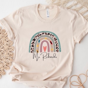 Teacher Shirt, Personalized Teacher Sweatshirt, Customized Teacher Shirt, Teacher Gift, Teacher Name, Teacher Appreciation