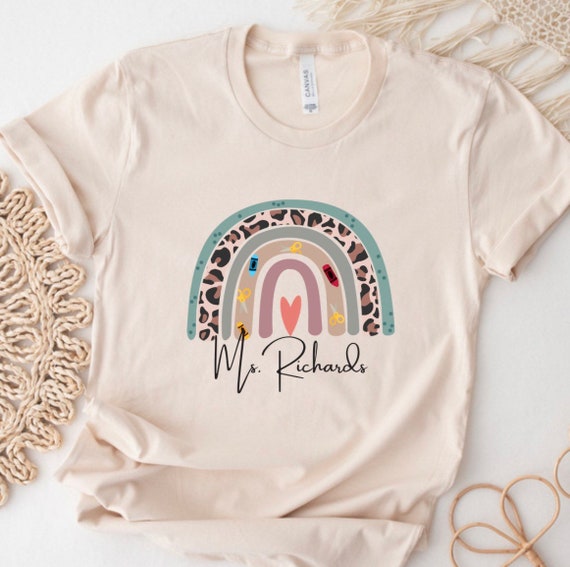 Teacher Shirt, Personalized Teacher Sweatshirt, Customized Teacher Shirt, Teacher Gift, Teacher Name, Teacher Appreciation