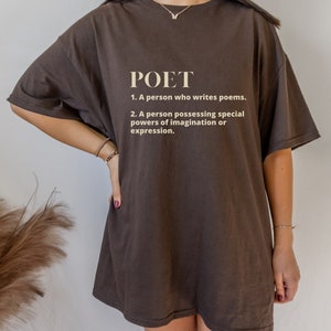 Poet Shirt Poetry Shirt Definition Shirt Gift For her Aesthetic Bookcore Shirt Poem Shirt Poetry Lovers Shirt Reading Shirt Book Club Shirt