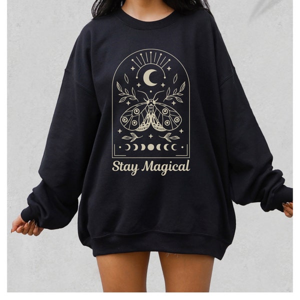 Moon Phase sweatshirt, Positivity Sweatshirt Mystical sweatshirt, Eclipse Shirt, Moon sweater, Mooncycle sweatshirt, Celestial sweatshirt