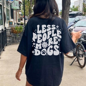 Dog Mom Sweatshirt, Retro Cool Dog Mom Sweatshirt, Dog Mom Era Shirt, Anti Social Dog Shirts, Less People More dogs, Dog Mama Club, Gifts image 2