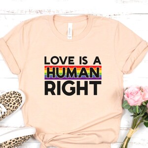 Love Is A Human Right Shirt, Rainbow Shirt, Pride Month Shirt, Love Wins shirt, LGBTQ shirt, Toddler Shirt, Pride Day Graphic Tee
