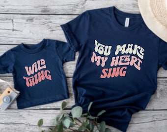 Mama en ik bijpassende shirts, papa en mij shirts, bijpassende familie tshirts, Mama Mini Tees