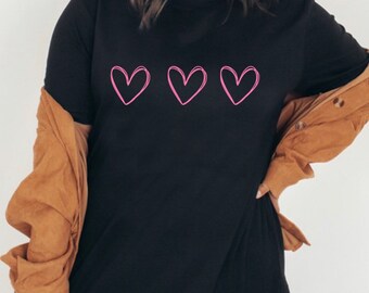 Herz Shirt, Valentinstag Shirt, Süßes Valentins Shirt, Geschenk für sie, Valentinstag Outfit, Liebe Shirt