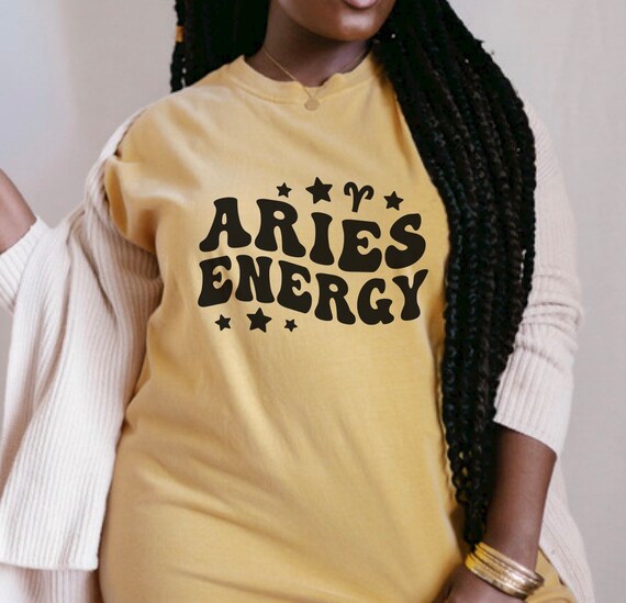 Comfort Colors Aries T Shirt Aries Birthday Gift Zodiac Shirts Celestial Shirt Horoscope Shirt Aries Season Aries Energy