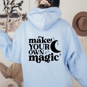 Affirmation Hoodie, Hoodie with words on back, Cute hoodies, Mystical hoodie women, self love hoody, oversized hoodie, trendy hoodies
