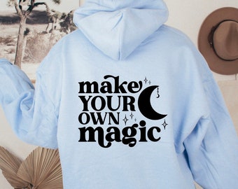 Affirmation Hoodie, Hoodie with words on back, Cute hoodies, Mystical hoodie women, self love hoody, oversized hoodie, trendy hoodies