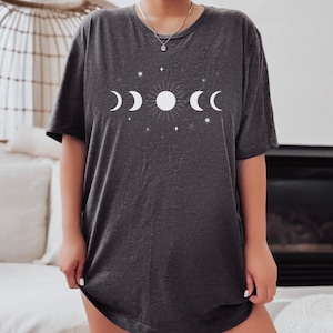 Mooncycle Shirt, Sun shirt, Moon Phase Shirt, Moon Shirt, S-5X Gift For Her, Graphic Shirt, Gifts, Witchy Shirt, Mystical