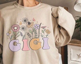 Camisa Gigi, Sudadera Gigi, Regalo de abuela, mejor regalo de abuela, Regalo del Día de las Madres, Camisas Gigi, Camisas para abuela, Bendita Gigi