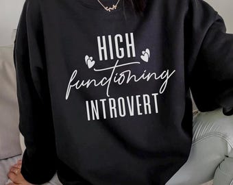 Felpa introversa, camicia antisociale, maglietta divertente introversa, felpa con cappuccio per casa, regali per topi di biblioteca, camicia per interni, abbigliamento da donna, sarcasmo