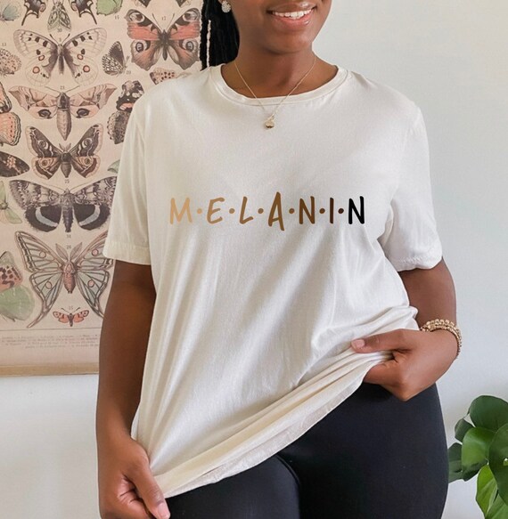 Melanin Poppin Women's And Girls Colorful T-Shirt Melanin Poppin Women's And Girls Colorful T-Shirt