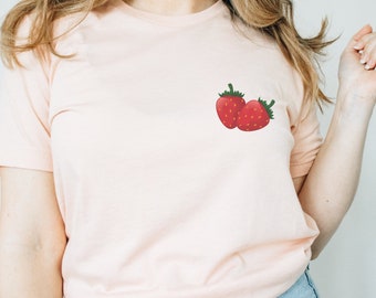Camisa de morango moletom de morango com capuz de morango y2k camisa de planta moletom de jardineiro camisa de frutas suéter de jardim morangos