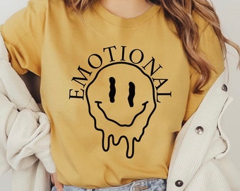 Emotional Shirt, Mental Health Shirt, Anxiety Shirt, Aesthetic Shirt, Gift, Retro, Emo