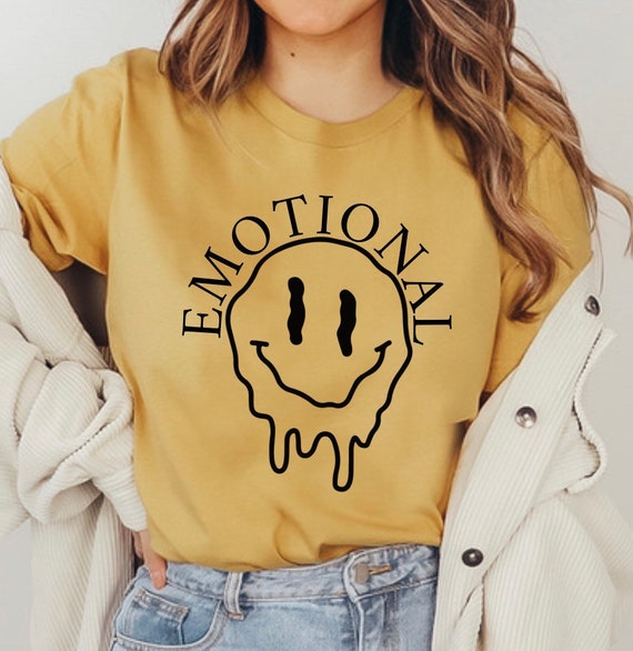 Emotional Shirt, Mental Health Shirt, Anxiety Shirt, Aesthetic Shirt, Gift, Retro, Emo