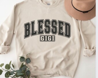 Camisa Gigi, Sudadera Gigi, Regalo de abuela, mejor regalo de abuela, Regalo del Día de las Madres, Camisas Gigi, Camisas para abuela, Bendita Gigi