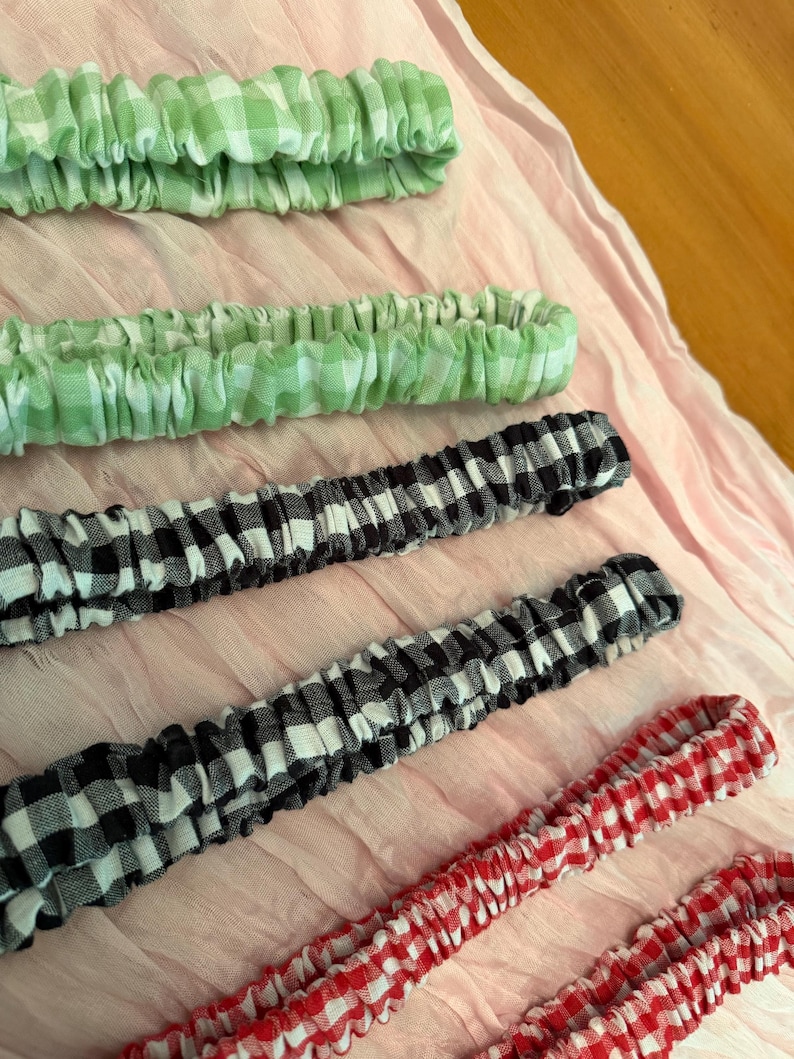 Gingham Scrunchie Lanyard image 8