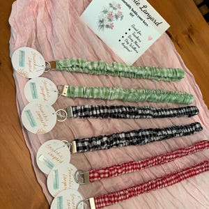 Gingham Scrunchie Lanyard image 7