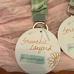 Gingham Scrunchie Lanyard image 5