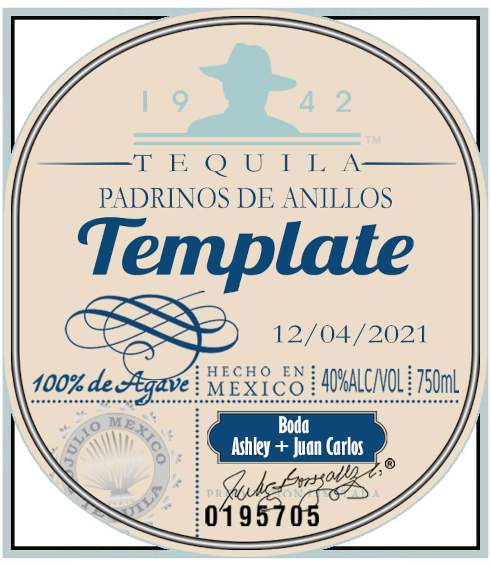 Don Julio Label Template