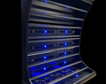 28U/168HP - 28U/196HP Custom Deep Series eurorack case with LED light