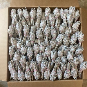 Wholesale Bulk White Sage , FREE SHIPPING in the U.S. 100 Torch Style Smudge Sticks, California White Sage at wholesale price, 100 pack bulk
