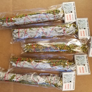 5er-Pack Weißer Salbei aus Arizona mit Kreosot aus Arizona 9 &quot;&quot;Wischstäbchen&quot;&quot; Kostenloser Versand in die USA.&quot;